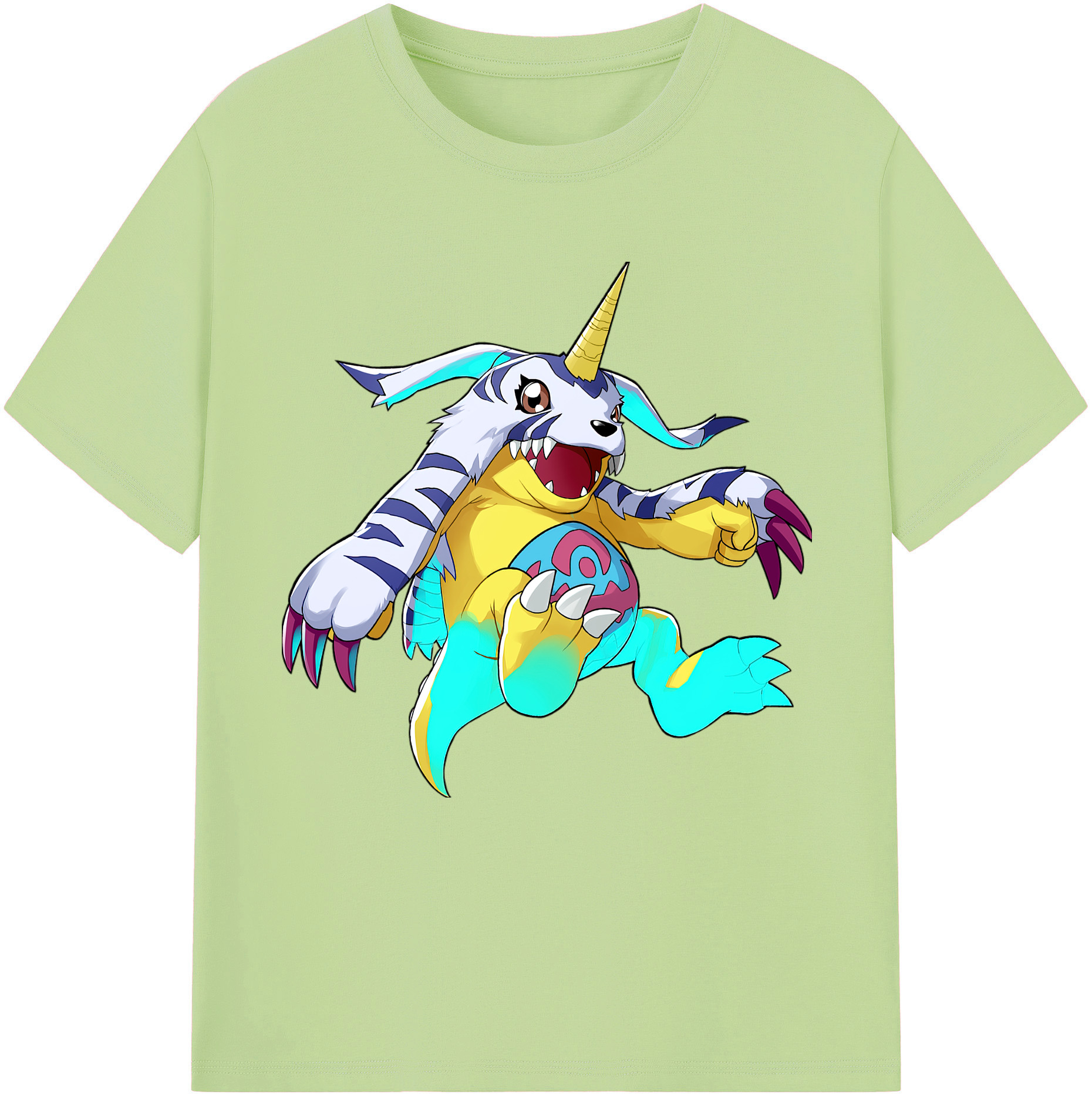（画像用） Digimon デジタルモンスター/デジモン 綿100％半袖Tシャツ（フロントプリント）